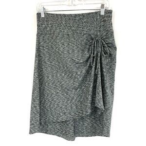The North Face Womens Skirt Size Small Gray Minimalist Ruched Hi Lo Tie Detail